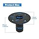 Howonder Lautsprecherständer Top Hat 4.33x3.29 ，Metall-Lautsprecherschrank-Masthalterung， PA/DJ-Stativ Lautsprecherständerhalterungen Adapter 110X85mm (2 Packungen Schwarz)