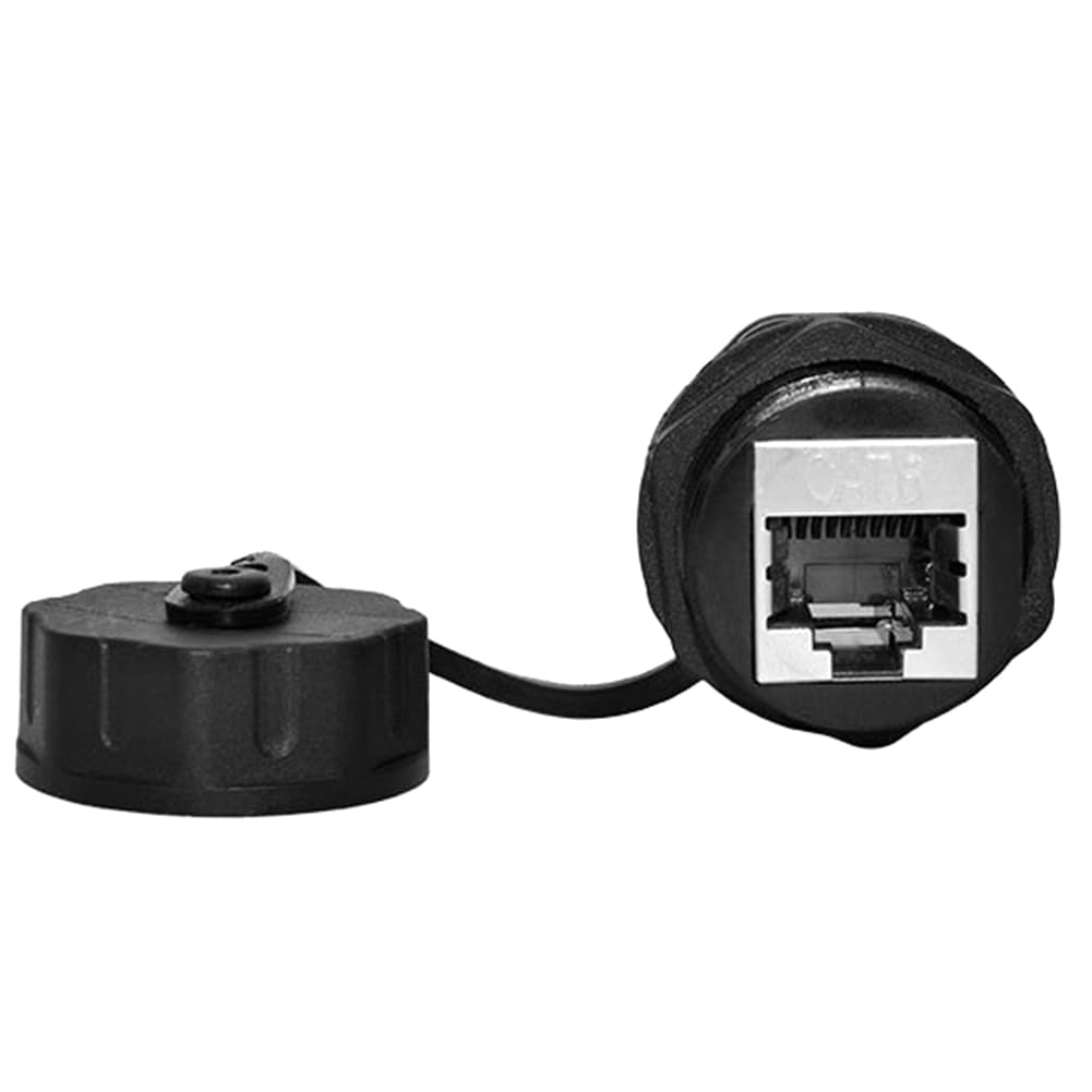Lot de 15 connecteurs RJ45 étanches pour câble Ethernet LAN à double tête avec capuchon anti-poussière