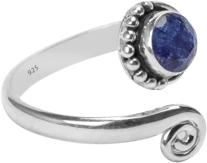 Gemstone Stone Toe Ring 925 Sterling Silver Feet Body Jewellery Handame Toe Ring Gemstone Adjustable Toering For Girls Women Gift Jewellery - Image 4