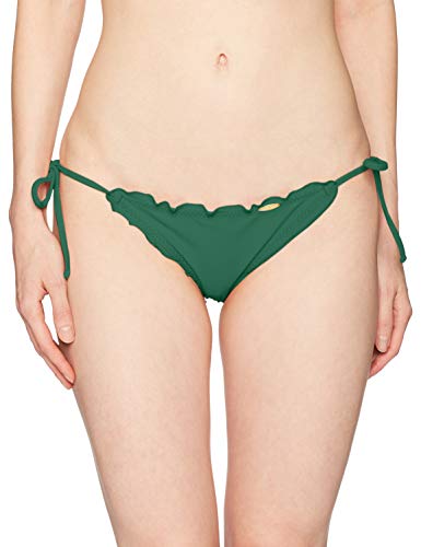 Luli Fama Women's Cosita Buena Wavey Brazilian Ruched TIE Side Bikini Bottom, Palmas, MED