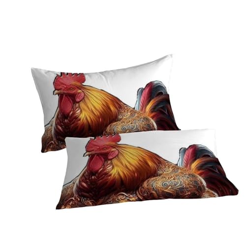 Housse de couette poulet lit double microfibre pour transformer la chambre des filles
