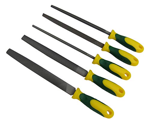 Lime en acier au carbone T12 6 pouces, 5 pièces, coupe moyenne, dureté HRC65, pour limer le métal tendre, Alumnium, Étain, Cuivre, plastique dur, bois dur, Lime en métal de qualité supérieure Cover