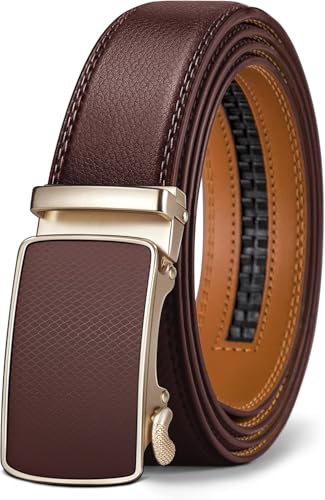 Image of Men's Vegan Leather Belt for Men, Formal /Casual,Autolock| Fit on up to 38 Inches Waist size (Free Size)
