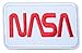 SpaceAuto Bundle 4 Pieces Iron on or Sew on Military Tactical Morale Badge Emblem Patch - NASA Logo,100th Space Shuttle Mission, Golden Red USA Flag, NASA