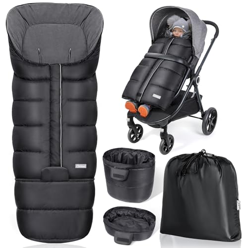Orzbow Stroller Bunting Bag with Extended Footmuff, Weather-Proof, Warm