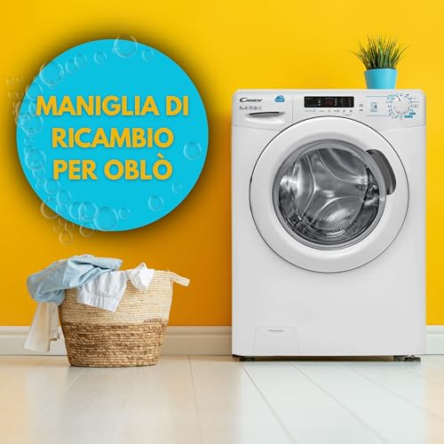 Türgriff für Waschmaschine, Ersatzteile, kompatibel mit Candy 43011740