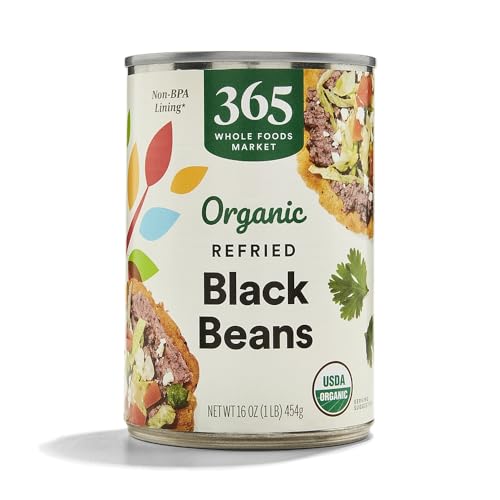 Image of 365 by Whole Foods Market, Organic Refried Black Beans, 16 oz
