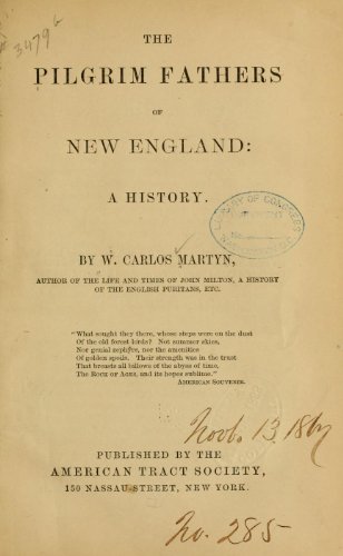 The Pilgrim fathers of New England: A history B00086SI82 Book Cover