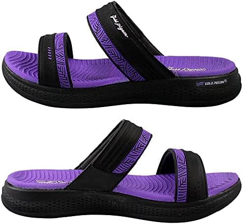 Gold Pigeon Shoes GP EVA Anti-fatige Slide Sandals for Women: 1583 Purple, EU39 (Women Size 7.5-8) | Image 1