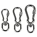 MOMOJIA Spring Clasp Hook for Pet Lanyard Snaped Carabiner 360 Degree Swivels Eye Carabiner Handbag Straps Accessory