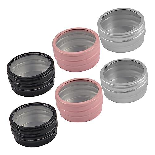 PLAFOPE Versatile Round Bead Storage Boxes Jewlery Box Aluminum Craft Storage Nail Charms Holder