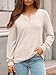 AUTOMET Long Sleeve Shirts 2026 Winter Outfits Fall Clothes Fashion Women Sweater Henley Button Business Casual Dressy Lightweight Tunic Blouse Pullover Trendy Tops Cute Clothing Almond