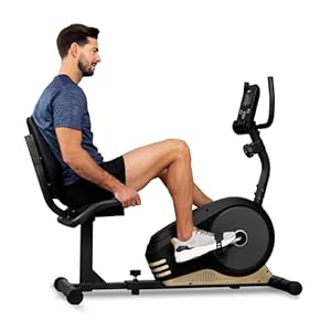 Hop-Sport Liegeergometer HS-040L, sicherer Liegeheimtrainer mit Handpulssensoren, komfortabler Heimtrainer - 8 Widerstandsstufen, bis zu 120 kg
