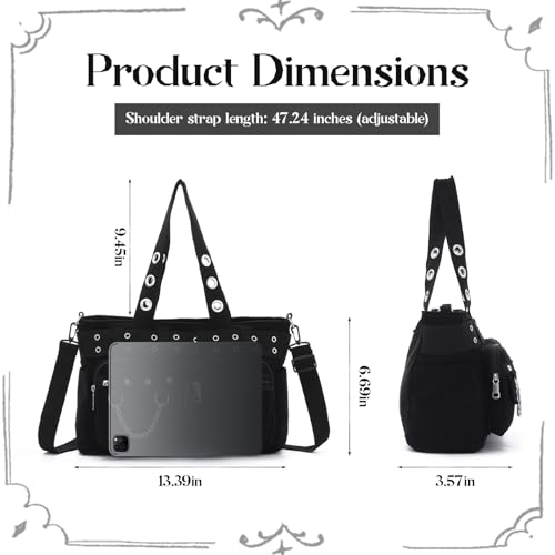 Bolso Tote Gótico de Pana para Mujer miniatura 6