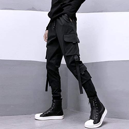 Calça de corrida masculina Aelfric Eden com vários bolsos para uso ao ar livre, moda casual, calça d
