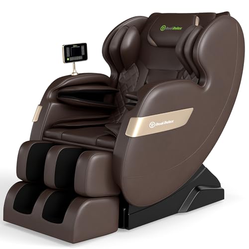 Real Relax 2025 Full Body Massage Chair of Dual-core S Track,Shiatsu Massage Recliner of Zero...