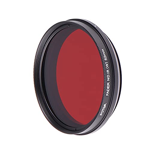 Focusfoto Fotga 52Mm All-In-One Adjustable Infrared Ir Pass X-Ray Lens Ir Filter, Variable From 530Nm To 650Nm 680Nm 720Nm 750Nm Optical Glass #TOP30