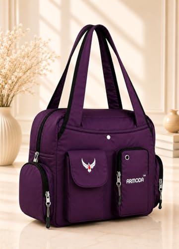 Image of ARMODA Double Pockets Glamour: Stylish Shoulder Bag for Ladies