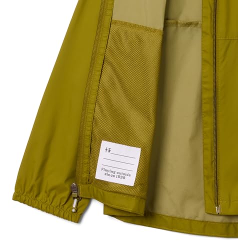 Image of Columbia Youth Girls Switchback II Rain Jacket, Mossy Green, X-Large