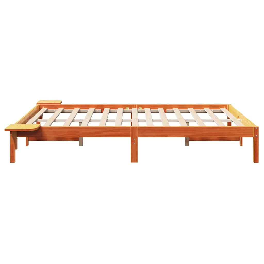 Lite drewno sosnowe Nowoczesny minimalistyczny styl Loft 160x200 cm Brązowy