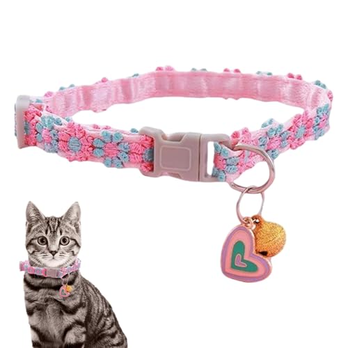 Collari di sicurezza per gattini, collare regolabile per gatti con campanelle, fibbia di sicurezza portatile, collare per gattini maschi, gatti, ragazze, cuccioli