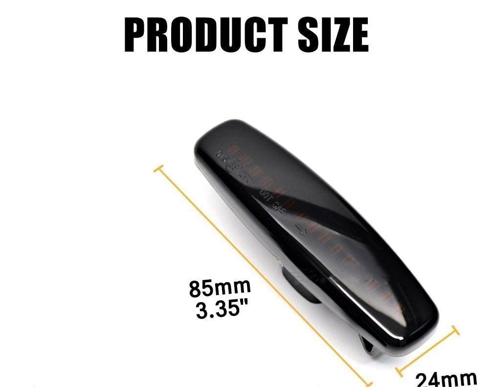 2 Clignotants Latéraux LED Pour Nissan/Infiniti - Compatible FX35, G25, Q70, Murano