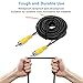 Weuaste Professional Upgraded Double-Shielded RCA Video Cable for Monitor and Backup Rear View Camera Connection (20FT / 6M), AV Extension Cable with RCA Video Female to Female Coupler and Power Cable