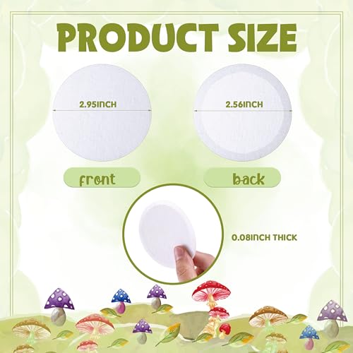 Image of Tegeme 120 Pcs 2.5 inch Monotub Adhesive Filter Disks Synthetic Filter Discs Paper Stickers for Mushroom Growing Supplies Pad Replacements