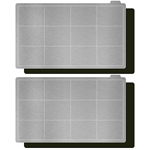 HICTOP Resin Magnetic Flexible Steel Plate Flex Bed for ANYCUBIC Photon, Photon S, Photon Mono, Photon Mono SE, Qidi Shadow 5.5S SLA 3D Printer 5.3X3.15inch 2 Packs (135x80mm)