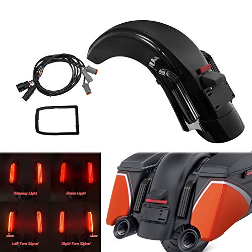 ハーレーツーリング　2014FLHX  ’14〜　リアフェンダー Amazon | HDBUBALUS リア フェンダー システム LEDライト付き