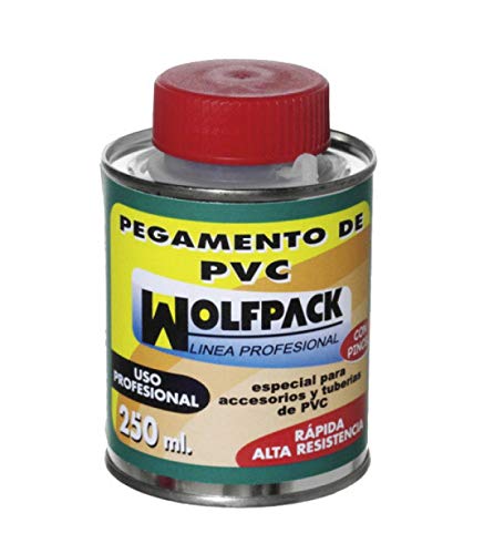 Pegamento PVC Wolfpack Con Pincel 250 ml.
