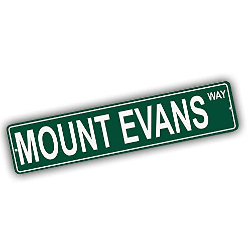 Brotherhood Aluminum Street Sign for Mount Evans - Colorado Man Cave Decor