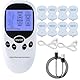 Vmxlso EMS TENS Gerät Schmerztherapie, Tensgeräte Reizstromgerät, TENS Gerät Muskelstimulator mit 2 Kanäle, 6 Massagemodi und 8 Elektroden Pads, EMS Gerät zur Schmerzlinderung von Rücken, Schulter