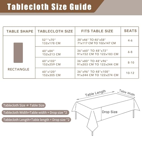 Maymiss Checkered Tablecloth Rectangle, 2 Pack Gingham Table Cloths Waterproof Wrinkle Free Buffalo Plaid Table Covers Washable for Dining, Parties & Outdoor Picnic(Sage Green and White, 52"×70") by Maymiss - Image 8
