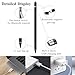 Active Stylus Pen for iPhone/iPad/Android, Kenkor Pencil with Dual Touch Function, Rechargeable Digital Fine Point Pen for Apple iPad Pro/Air/Mini/iPhone/Cell Phone/Samsung/Tablet Drawing & Writing