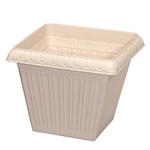 アイリスオーヤマ プランター レリーフスクエアプランター 420 ウォームベージュ