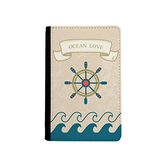 Porte-passeport et cartes ocean love de style marin étui pour voyageur