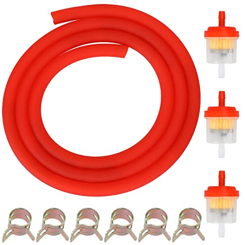 GREHUA Gas Fuel Filter Hose Tube Line Compatible with GY6 50cc 90cc 150cc 139QMB...