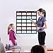 ANCOMEDO 20”W x 25”H Classroom Words Pocket Chart with 6 Clear Pockets, Black Standard Pocket Chart for Classroom and Home for Sentence Strips, Reusable Clear Pocket Hanging Words Chart (Black)