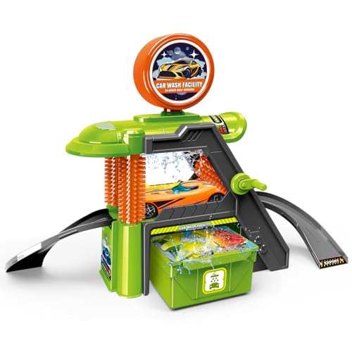 ChainnForces Car Wash Toy Set with Color Changing Cars, Remote Control Racing Cars, Ages 8+