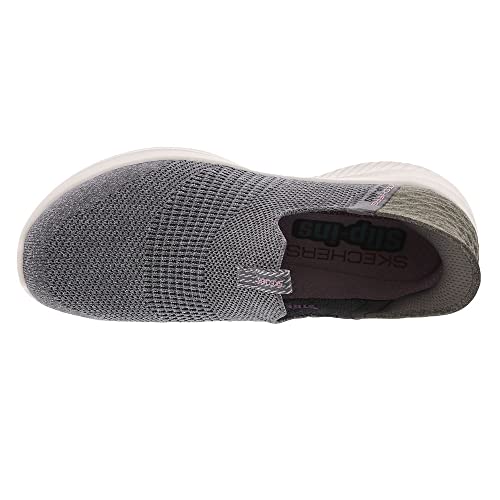 Skechers Sport Women's Women's Hands Free Slip Ins Ultra Flex 3.0 Smooth Step Sneaker, Grey, 8 Wide4