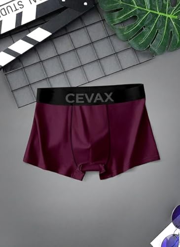 Image of Men's Boxer Briefs, Premium Cotton Stretch, 5-Pack, Navy Grey Maroon Teal Black