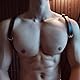BDSMYEE Harness Männer Leder,Harness Gay Herren Bondage Geschirre,Fetisch Rave Sexy Gay Unterwäsche für Mann,BDSM Set fetiche Kleidung erotische Dessus Reizwäsche für Sex Party (B)
