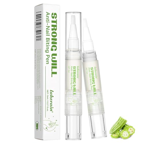 2PCS Esmalte en Barra Amargo, Esmalte de uñas contra morderse las uñas, Esmalte de uñas Amargo, Parada para Masticar uñas para Niños y Adultos, Método para Dejar de Morderse las uñas
