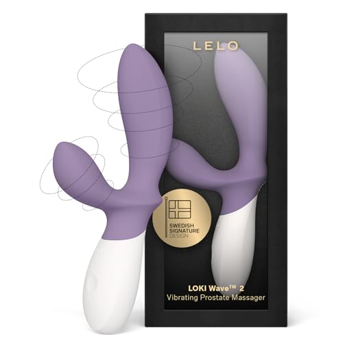LELO Loki Wave 2 Prostate Toy Massager Anal Sex Toys with 12 Pleasure Settings Anal Plug for Men Male Sex Toys Anal Sex Toys with Waterproof Design Anal Toys Violet Dusk