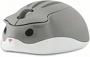 Wireless Mouse Bluetooth Cute Hamster Shape Kawaii Fun Portable Silent Lightweight Quiet Cordless Gaming Mice for PC Laptop Computer Mac iPad Pro MacBook Pro/Air Kids Boys Girls Women Men Gift