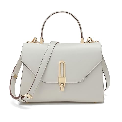 Bolso Satchel de Cuero con Asa Superior para Mujer miniatura 1