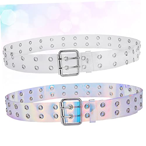 Didiseaon Air Hole Belt Stylish Leather Waist Belt for Men Double Prong Versatile for Jeans Dresses2