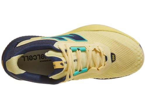 Image of New Balance Women's FuelCell 996 V6 Tennis Shoes, Parchment /Nb Navy, 8