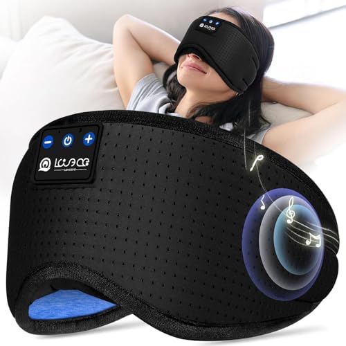 LOVE EYE Masque de Sommeil Bluetooth avec Écouteurs Sans Fil, Ban...